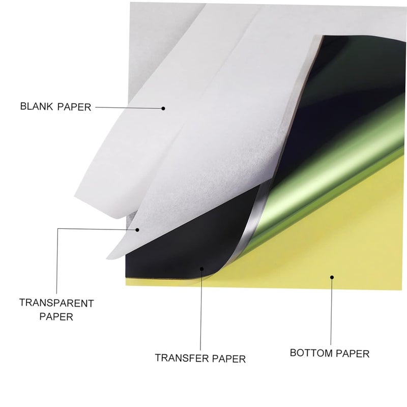 Baluue Tattoos Accessory 28 Sheets Transfer Paper for Tattoos Trace and Transfer Images No Odor Safe and Practical - Image 2