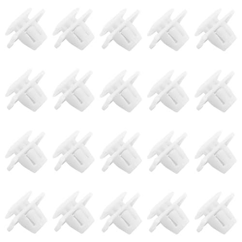 Gistilli 20 PCS Car Lower Outer Door Weatherstrip Clip White Skirt Panel Fixing Trim Clips for Honda CRV Model Door Window Molding Clip Fastener Replacement 75315S9A004 Car Accessories - Image 1