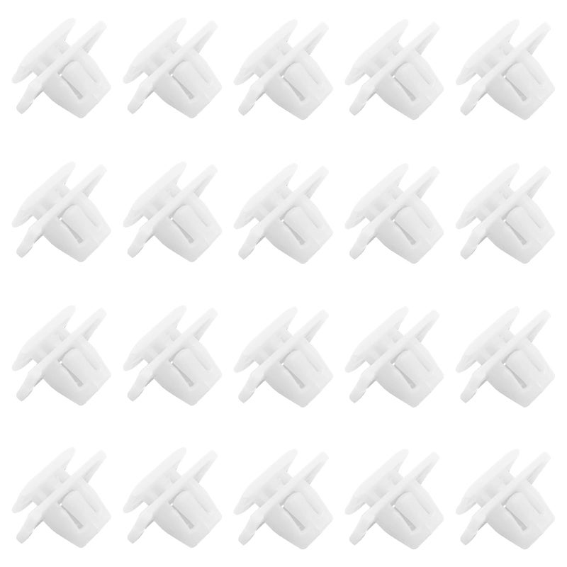 Gistilli 20 PCS Car Lower Outer Door Weatherstrip Clip White Skirt Panel Fixing Trim Clips for Honda CRV Model Door Window Molding Clip Fastener Replacement 75315S9A004 Car Accessories - Image 3