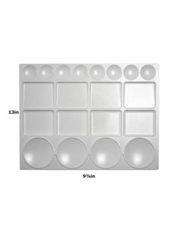 Y&D Plastic Palette for Oil, Watercolors & Acrylic Paints Artist Paint Color Mixing Trays Kids, Art Students, Classroom, Class Craft Projects, Party Events, 20 Wells (33*25cm)  - Image 5
