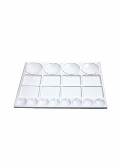 Y&D Plastic Palette for Oil, Watercolors & Acrylic Paints Artist Paint Color Mixing Trays Kids, Art Students, Classroom, Class Craft Projects, Party Events, 20 Wells (33*25cm)  - Image 1