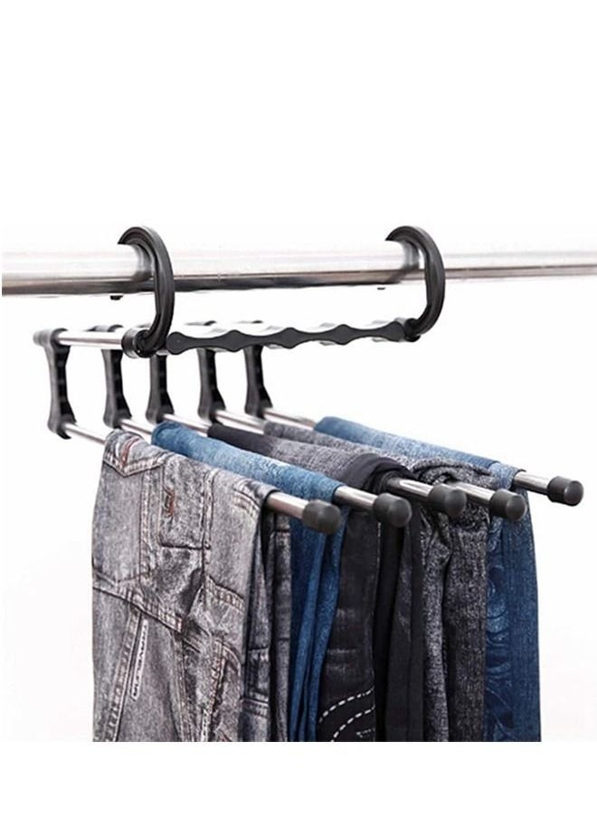 Cool Baby - 5 In 1 stainless steel multiLayer ,multifunction magic pants rack trouser hanger. - Image 1