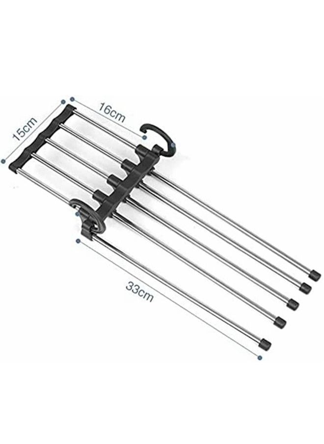 Cool Baby - 5 In 1 stainless steel multiLayer ,multifunction magic pants rack trouser hanger. - Image 1