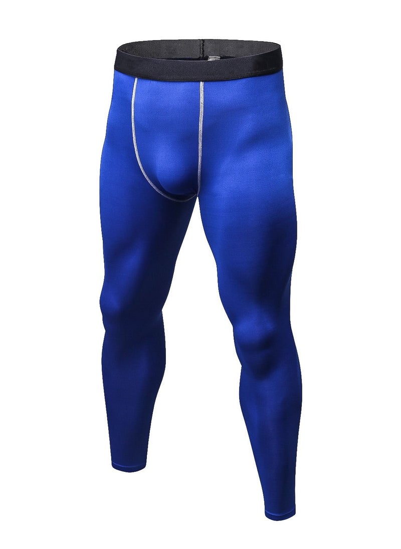 Loquat Men Quick Dry Breathable Elastic Running Trousers Blue  - Image 1
