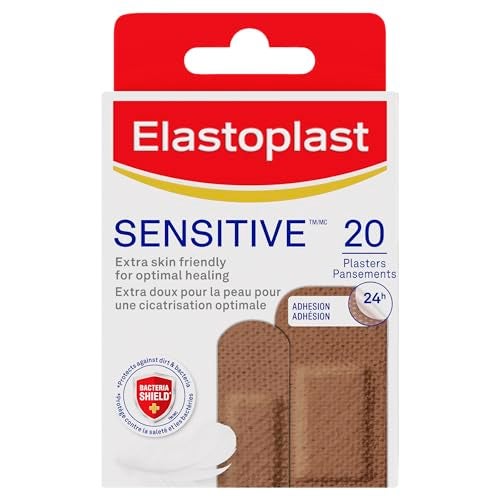 Elastoplast Sensitive Hypoallergenic Plasters Medium 20 Pieces Plasters for Painless Removal Soft and Breathable Fabric Plasters Medium Skin Tone Sensitive Plasters - Image 2