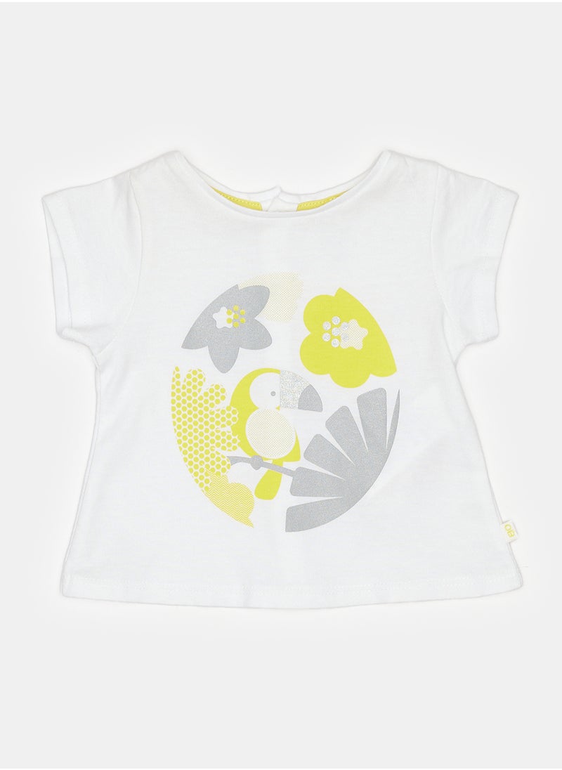 Okaidi OBaiBi By Okaidi Baby Girls Tshirt  - Image 1