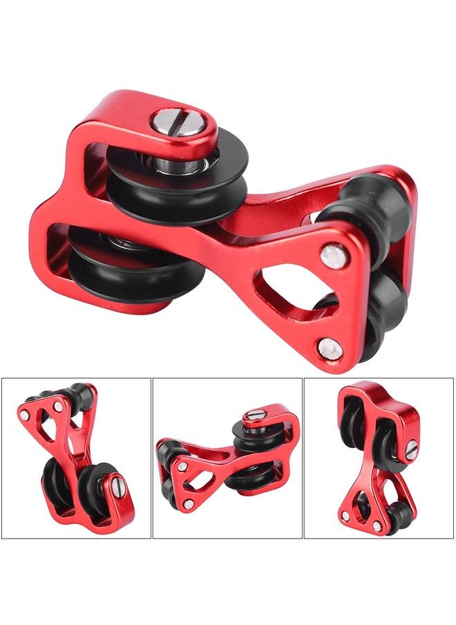 Aluminium Alloy Archery Compound Bow Cable Slide String Splitter Roller Glide Red