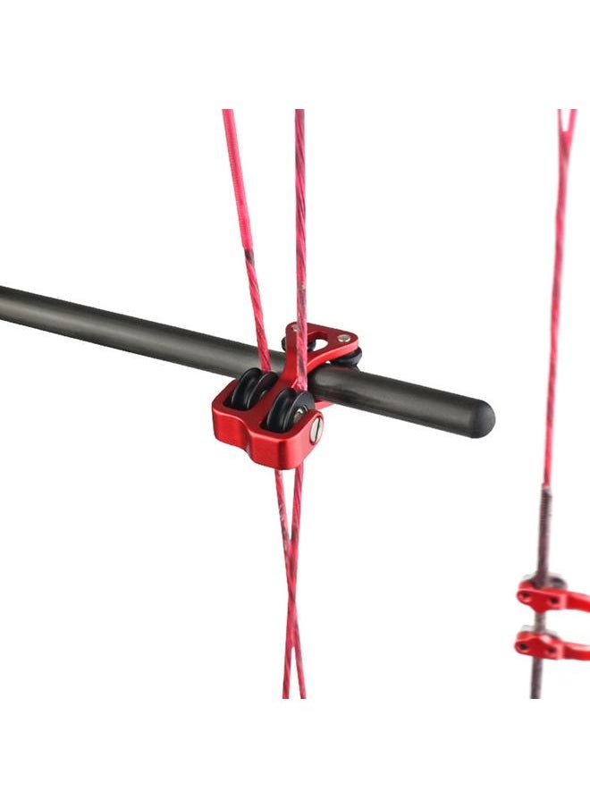 Aluminium Alloy Archery Compound Bow Cable Slide String Splitter Roller Glide Red
