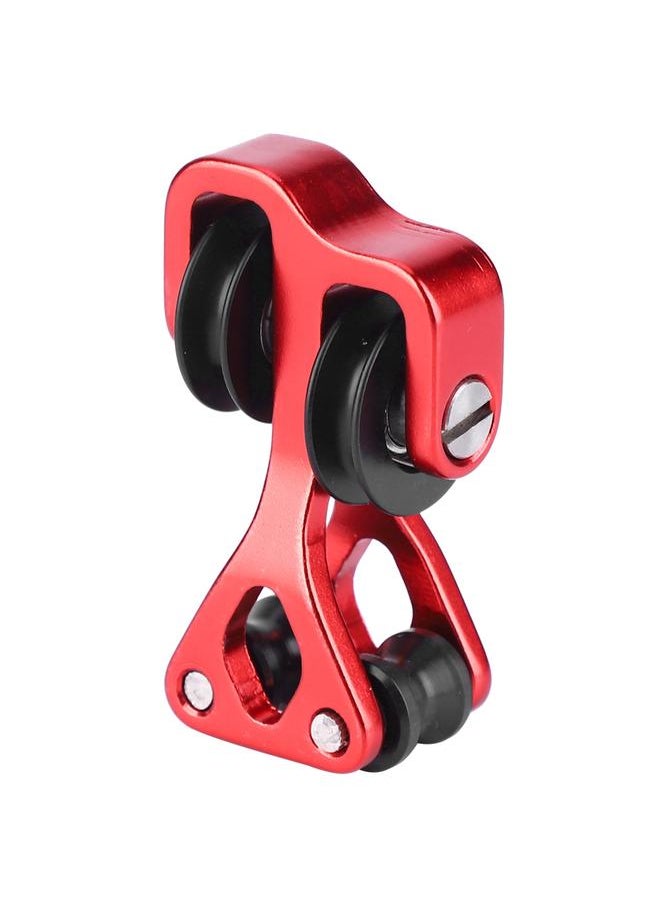 Aluminium Alloy Archery Compound Bow Cable Slide String Splitter Roller Glide Red