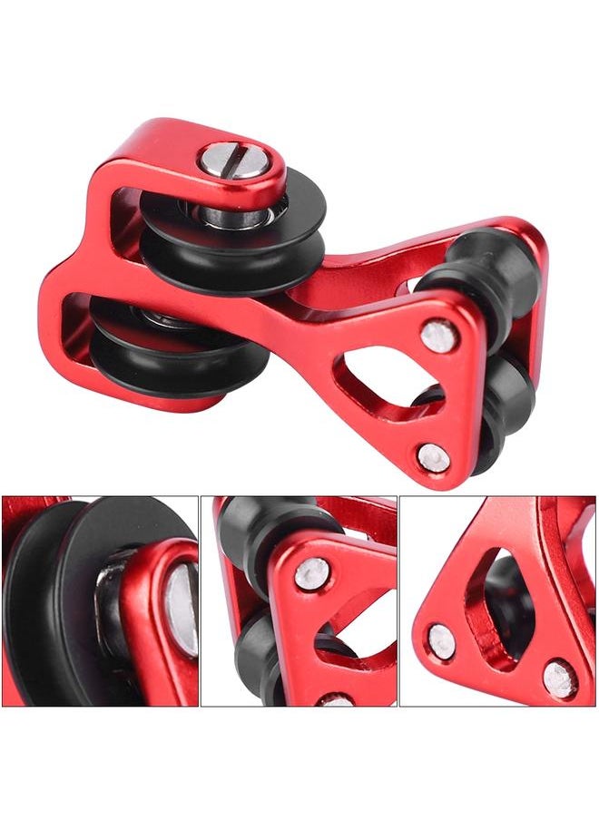 Aluminium Alloy Archery Compound Bow Cable Slide String Splitter Roller Glide Red