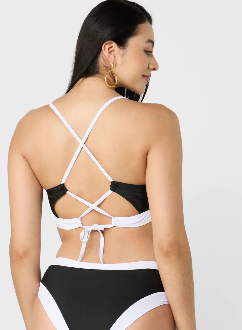 ELLA Contrast Detail Bikini Set