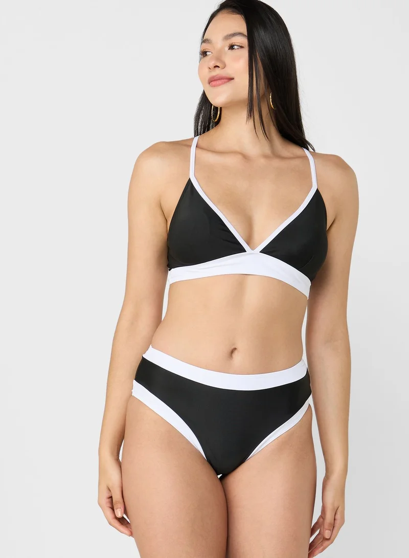 ELLA Contrast Detail Bikini Set