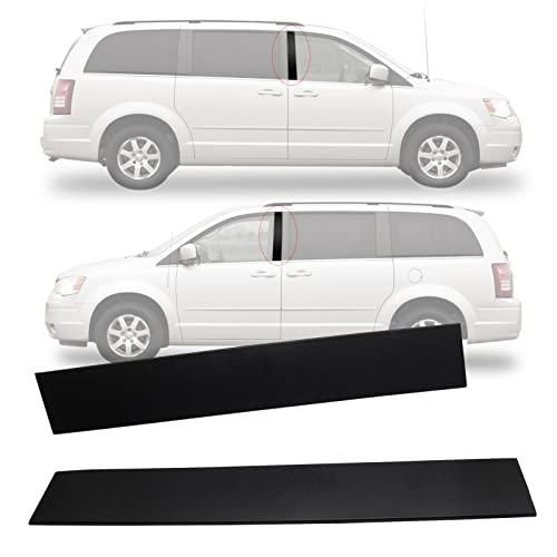 926446 B Pillar Trim Door Molding for Front Passenger Driver Side Windshield Outer Compatible with 20082016 Chrysler Town Country 20082020 Dodge Grand Caravan Replace 5020664AA 5020665AA 926445