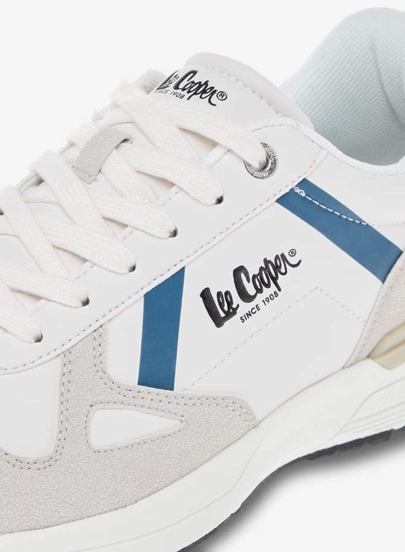 لي كوبر سنيكرز رجالي بتفاصيل شعار وإغلاق برباط - Image 4