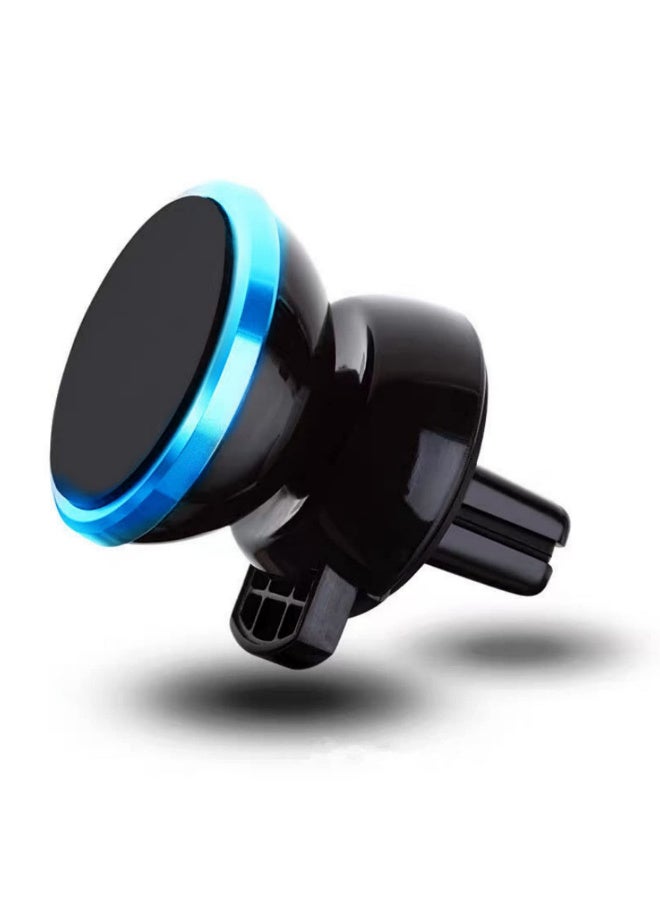 قطعة واحدة حامل هاتف مغناطيسي عالمي للسيارة، حامل جي بي اس للسيارة، حامل جوال لفتحة التهوية، حامل قاعد لاصق للهاتف المحمول، حامل هاتف ذكي أزرق - Image 1