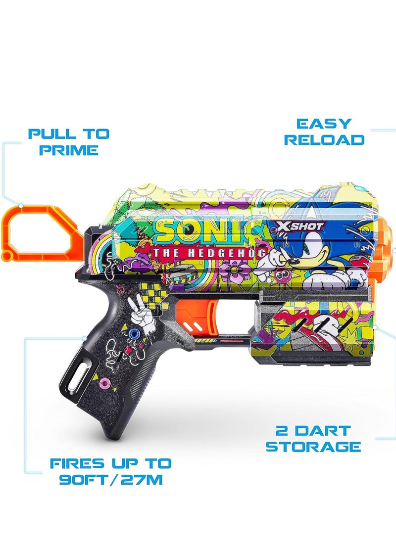 ZURU ZURU XSHOT SKINS SERIES 1 FLUX Sonic (8 Darts) HYPER SPIKE  - Image 2