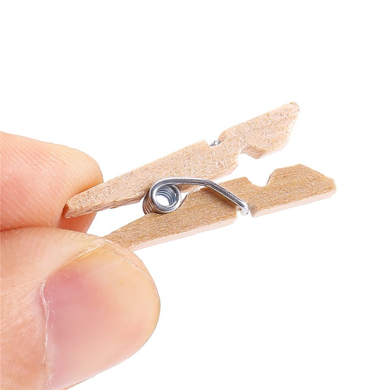 DECORA Sturdy 1 Inch Mini Wooden Craft Clothespins 100pcs - Image 4