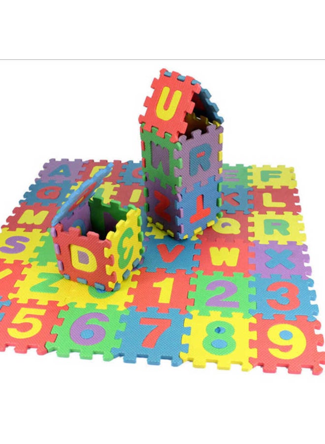 MiniMe Alphabet & Number Interlocking Foam Puzzle Play Mat | 12–18 Months | Multi-Color | EVA Foam | Includes 36 Interlocking Pieces & Cushioned Non-Slip Surface & Educational Alphabet - Image 4