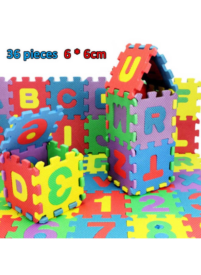 MiniMe Alphabet & Number Interlocking Foam Puzzle Play Mat | 12–18 Months | Multi-Color | EVA Foam | Includes 36 Interlocking Pieces & Cushioned Non-Slip Surface & Educational Alphabet - Image 3