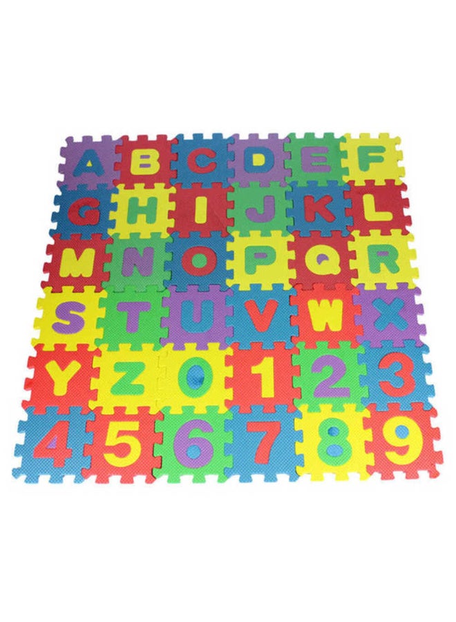 MiniMe Alphabet & Number Interlocking Foam Puzzle Play Mat | 12–18 Months | Multi-Color | EVA Foam | Includes 36 Interlocking Pieces & Cushioned Non-Slip Surface & Educational Alphabet - Image 2
