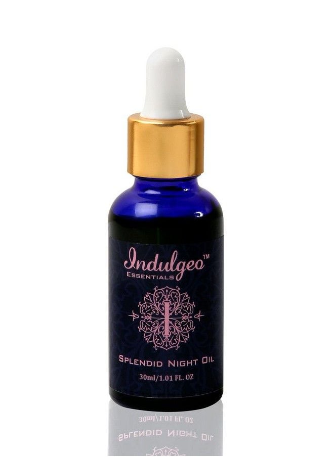 Indulgeo ESSENTIALS Splendid Night Oil For Face Anti Pigmentation Oil 30Ml Antiaging Night Beauty Skincare Brightening & Tan Removal For All Skin Types 100% Organic  - Image 2