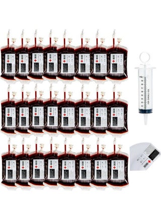 Blood Bags For Drinks 24 Pcs Halloween Iv Bags Party Cups Drink Container Reusable Drink Pouches For Live Blood Of Theme Parties Gag Gift Doctor Nursing/Rn Graduation Zombie Vampire Party Supplies - pzsku/ZC877020338866B696B8BZ/45/_/1688194396/e1e58e2e-653f-4353-87a7-d9cbe94ce1bc