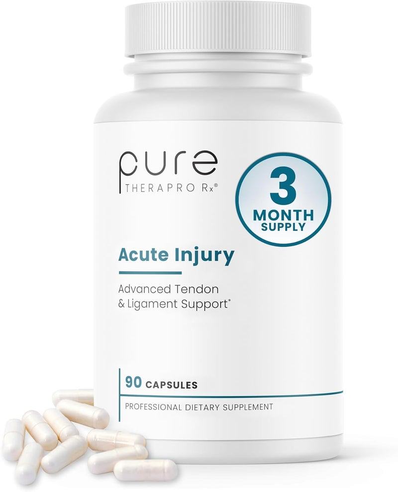Pure Therapro Rx Acute Injury  Tendon  Ligament Support  Convenient Once a Day Clinical Dose  Supports Tendon Health Movement  Physical Function  PharmGrade 90 Capsules - Image 1