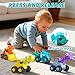 Snugzy Press to Go Car Toys for Toddler 134 PCS Push Go Dinosaur Racing Car SetInfant Playing Vehicle for 1218 Months Birthday Christmas Easter Gift for Boys Girls - Image 4