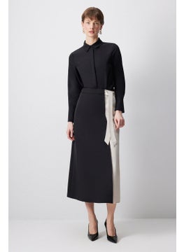 Touche Contrast Color Skirt  - Image 1