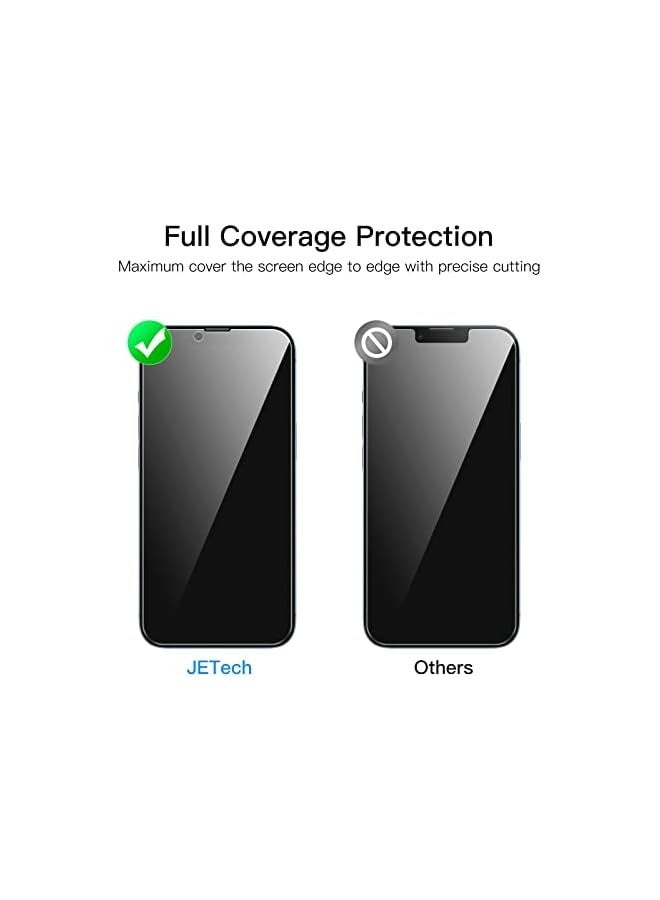 Jetech Privacy Full Coverage Screen Protector for iPhone 14 Plus 6.7-Inch, Anti-Spy Tempered Glass Film, Edge to Edge Protection Case-Friendly, 2-Pack - Image 4