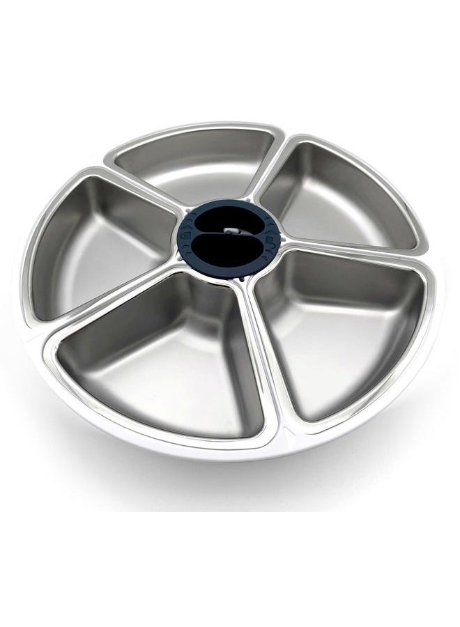 Cat Mate Replacement Bowl with Stainless Steel Inserts for The Five-Meal Automatic Pet Feeder - Image 1