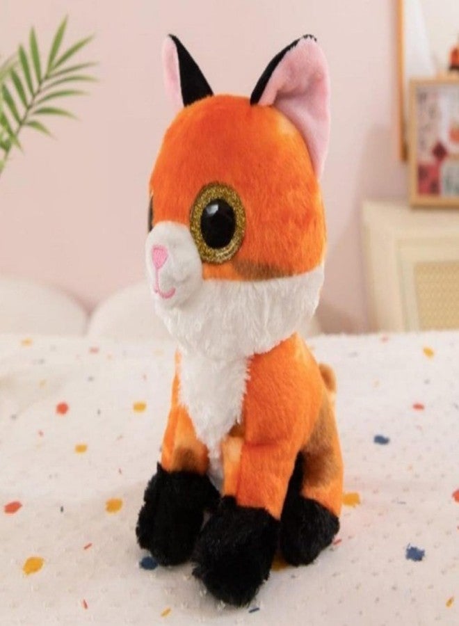 تيكلز لعبة ثعلب جالس بعيون لامعة، لعبة حيوان محشو ناعم للأطفال، هدية عيد ميلاد للأولاد والبنات (الحجم: 20 سم، اللون: متعدد الألوان) - Image 2