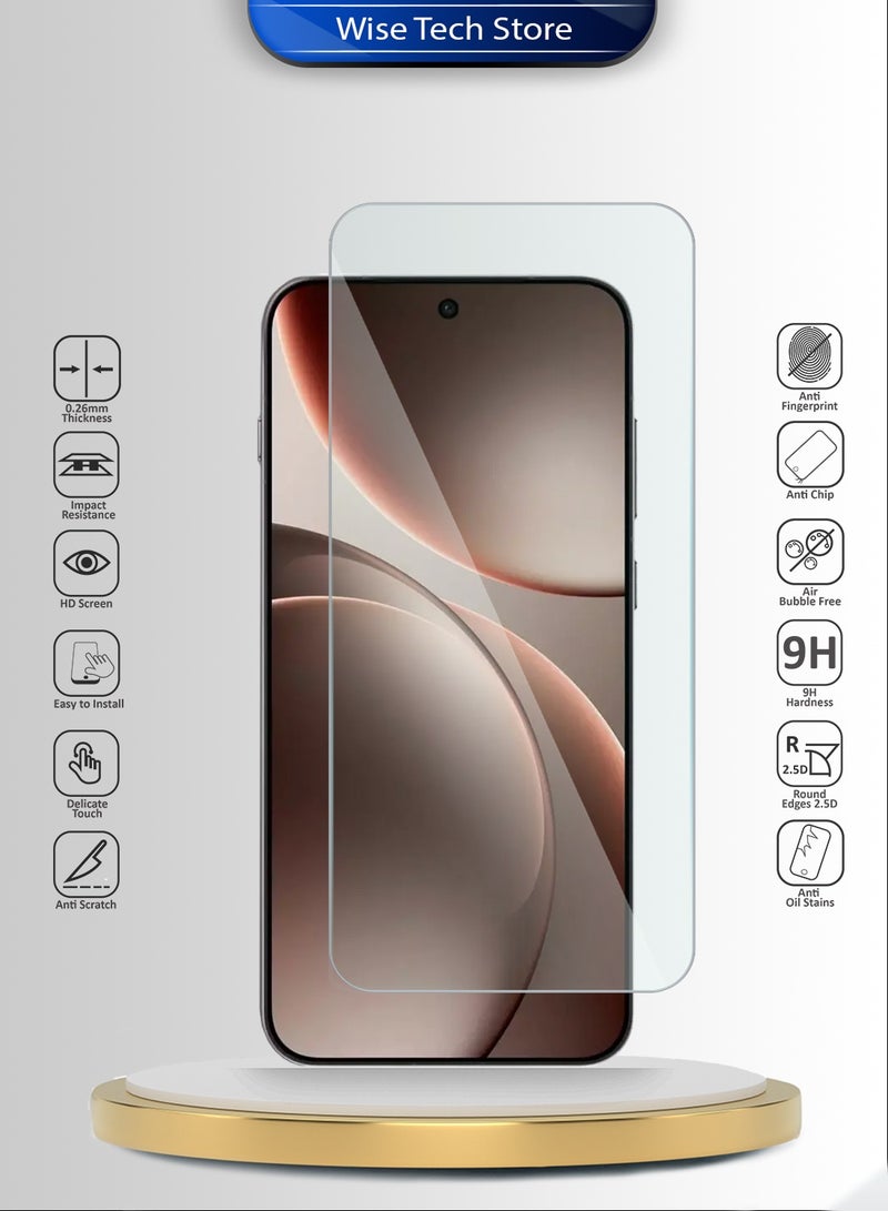 Wtech Oppo Find X9 Pro 5G 2025 WTech Premium Series Curved Edges 9H 2.5D Tempered Glass Screen Protector (MSG9CN) - Clear - Image 2