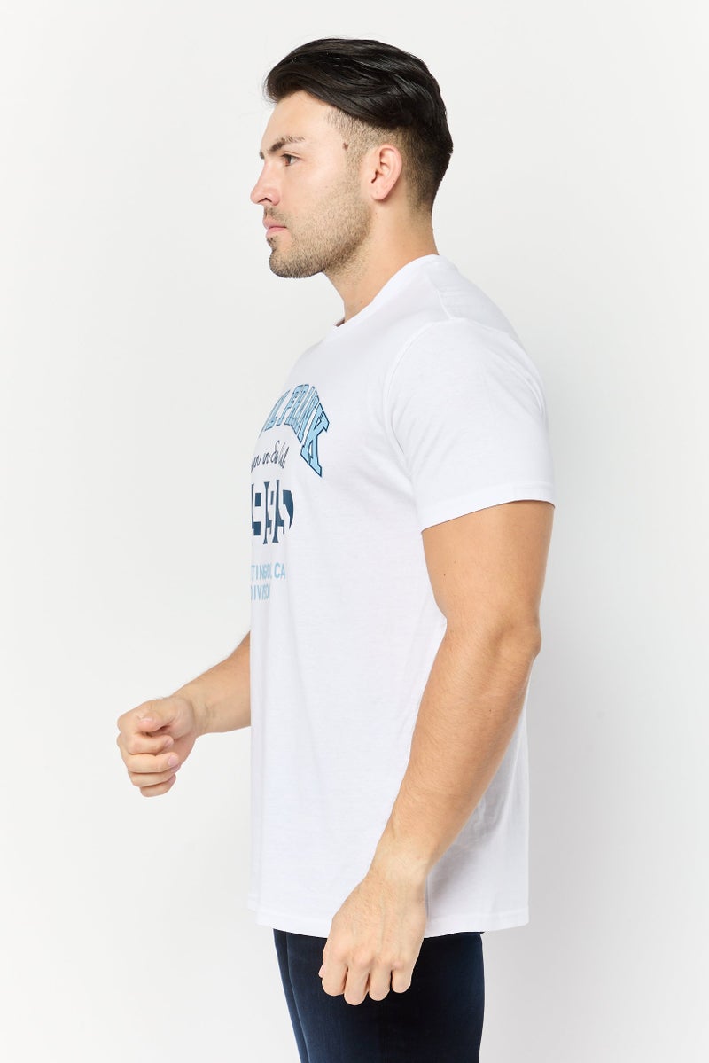 Paul Frank Men Crew Neck Short Sleeves Graphic Print T-Shirt, White - Image 4