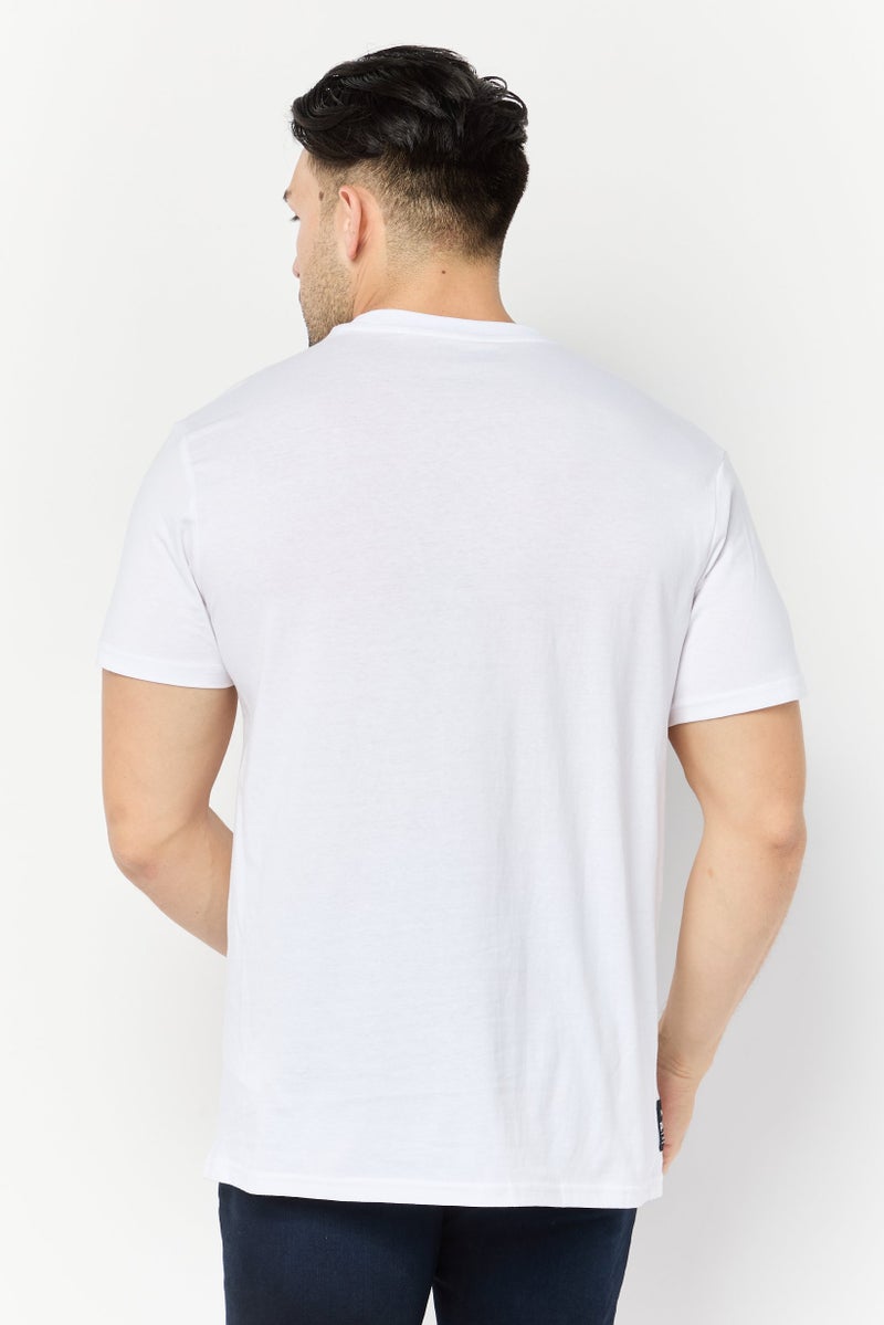 Paul Frank Men Crew Neck Short Sleeves Graphic Print T-Shirt, White - Image 2