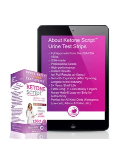 Nurse Hatty Ketone Urine Test Strips  Suitable for Diabetics and All Keto Dieters 150 test strips  - Image 4