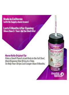 Nurse Hatty Ketone Urine Test Strips  Suitable for Diabetics and All Keto Dieters 150 test strips  - Image 3