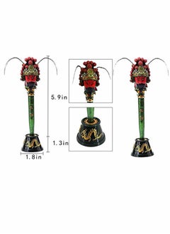 Y&D 0.5 Funny Ballpoint Pens Peking Opera Mask Gel Pen Cute Kawaii Chinese Cartoon Drama Character Decorative Smooth Writing for School Office Home (Guan Yu)  - Image 2