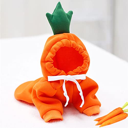 Wiz BBQT Dog Christmas Halloween Costumes,Dog Hoodies for Small Dogs Cats, Cat Puppy Outfits,Yorkie Chihuahua Pomeranian Clothes (X-Small, Orange-Carrot) - Image 3