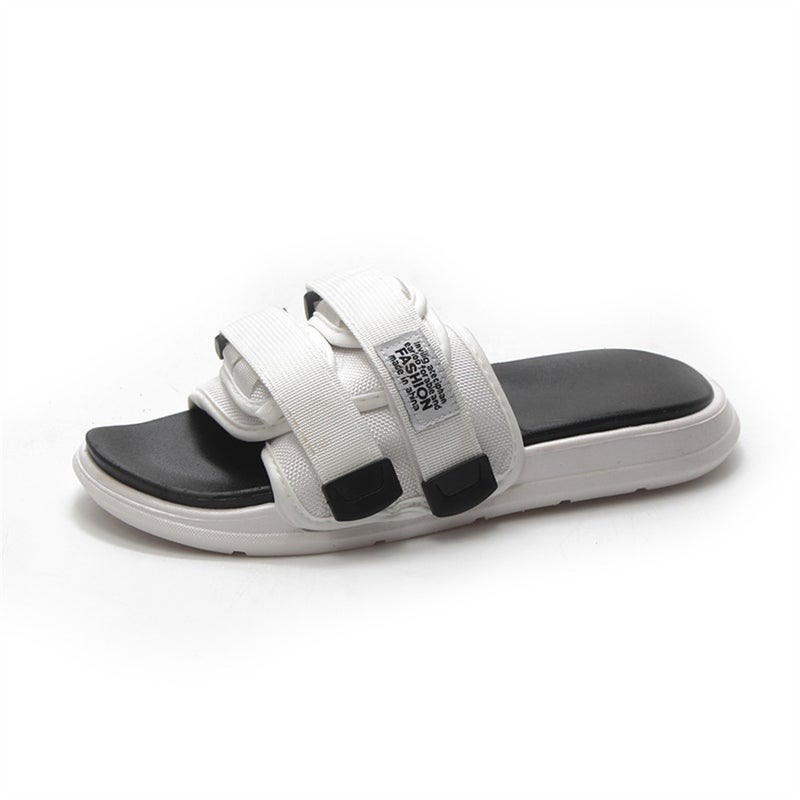 Southeast Asia Couple Slipper Sandals White White