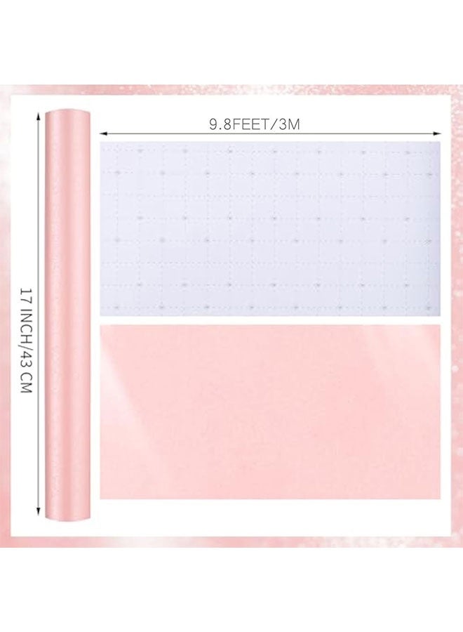 Pink Wrapping Paper Roll 17 In X 9.8 Ft Solid Matte Gift Wrapping Paper with Pearly Shiny for Baby Shower,Wedding, Bridal Shower,Anniversary,Birthday,Christmas,Holiday - Image 2