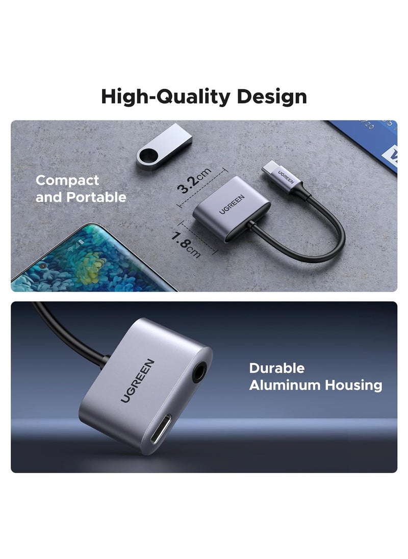 Ugreen UGREEN USB C To 3.5mm Audio Adapter USB C Headphone Adapter Jack and Charger Type C to Aux Dongle Compatible with iPad Pro 2022,Air 5,Samsung Galaxy S23/S23+/S23 Ultra/S22,Note 20,Tab S7 Redmi Pad  - Image 4