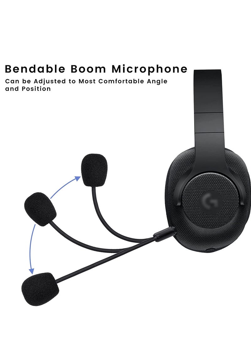 VKL - Mic Replacement for Logitech G433 / G233 Wired Gaming Headsets, 3.5mm Detachable Unidirectional Game Boom Microphon - Image 1