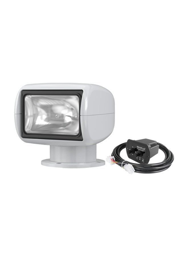 SEAFLO 02 Series Remote Control Halogen Searchlight 12V 50W 175000cd IP65 Marine - Image 1