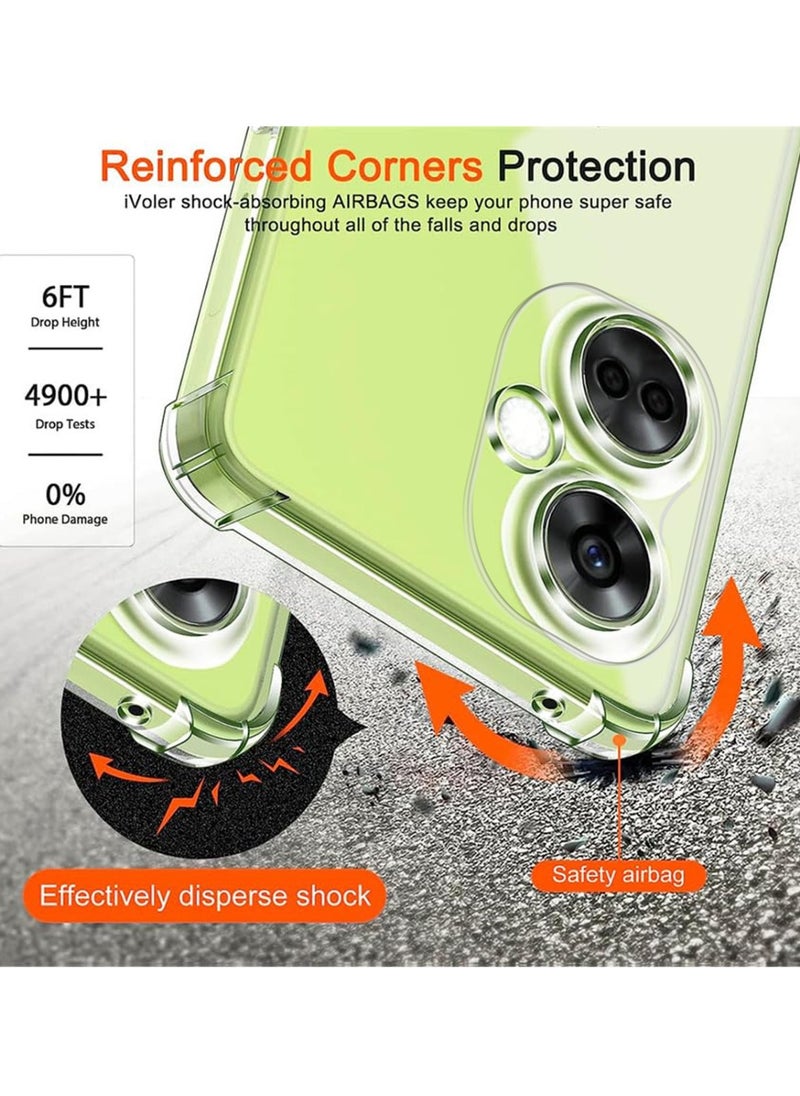 Techie - OnePlus Nord CE 3 TPU Bumper Corner Case with Camera Lens Protection Transparent Protective Back Cover - Image 1