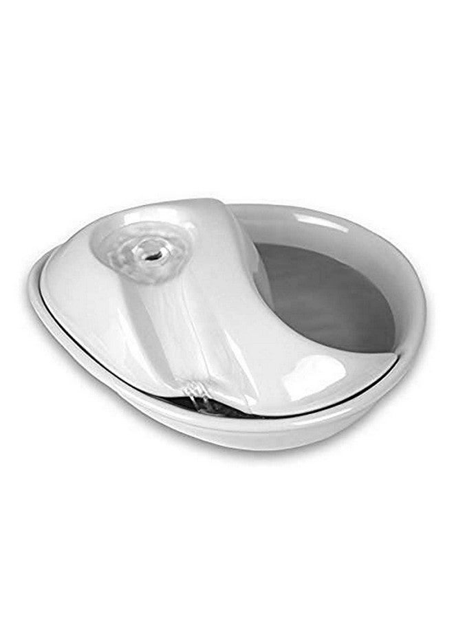 Pioneer Pet Raindrop Fountain, Pet Drinking Fountains (60 Oz., White Ceramic) - Image 1
