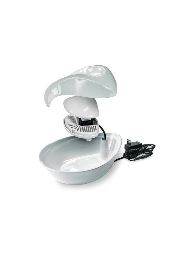 Pioneer Pet Raindrop Fountain, Pet Drinking Fountains (60 Oz., White Ceramic) - Image 2