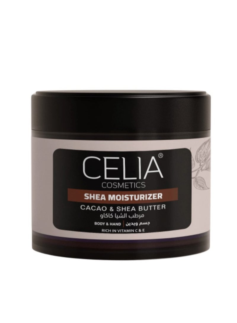 سيليا كوزمتكس مرطب الشيا والكاكاو للجسم و اليدين بدون عطر من سيليا - 300 جم