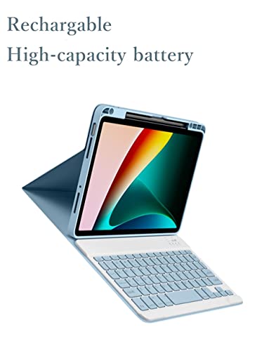 kaitesi Keyboard Case for iPad Mini 6th Generation Magnetic Detachable Bluetooth Keyboard Cover with Pencil Charging Holder for iPad Mini 6 2021 (Dark Green) (kaitesi-FJ02) - Image 5