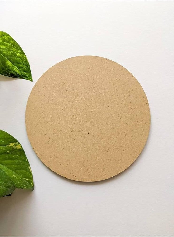 Artnery Wood with Craft Round Circle MDF Pine Wood Board for Art and Craft-4mm Thick Unfinished Round Wood Slices for Resin Art, Mandala Art,Pyrography, Painting (Set of 5) (3 inch) - Image 2